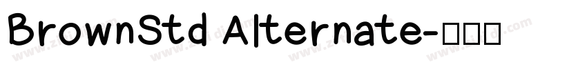BrownStd Alternate字体转换